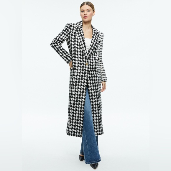 Alice + Olivia Colley Long Tweed Coat - Picture 4 of 16